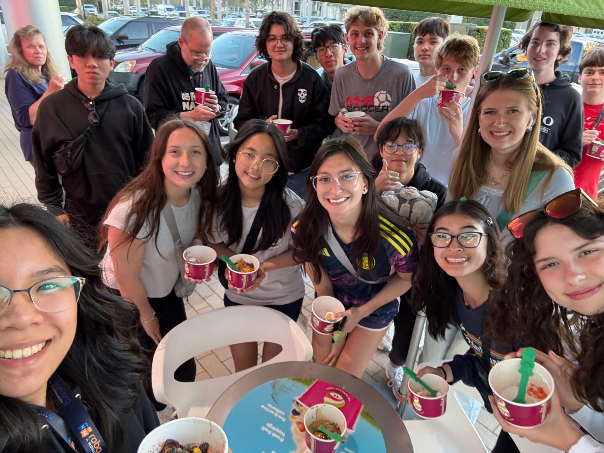 Frozen yogurt run